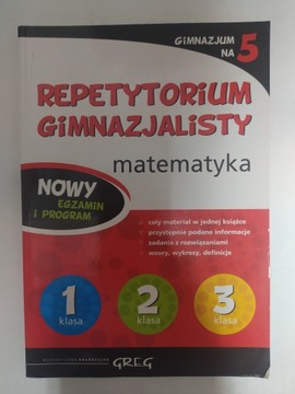 Repetytorium gimnazjalisty Matematyka GREG