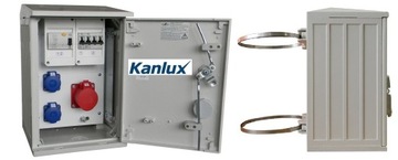 ROZDZIELNIA ELEKTRYCZNA SKRZYNKA BUDOWLANA NA SŁUP
