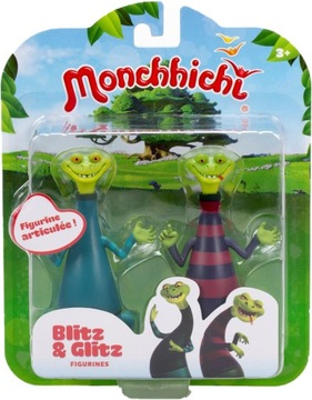MONCHHICHI - FIGURKI BLITZ I GLITZ ZESTAW 2-PAK