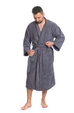 Interconthat Men's Black Bath Kimono xxl