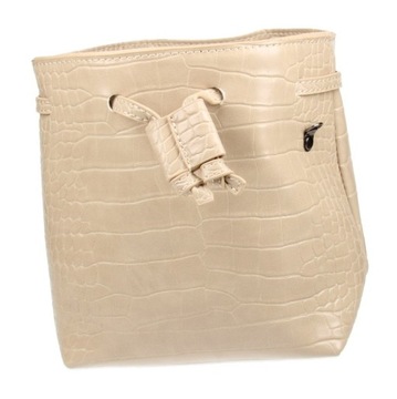 DAMSKA TOREBKA WOREK BEŻOWA WZÓR ZWIERZĘCY MPI