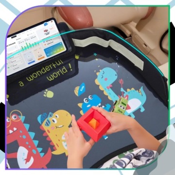 Складной дорожный столик для детей-органайзер для автомобильных сидений