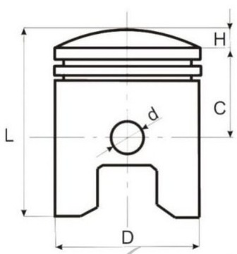 КПЛ. ПОРШЕНЬ + КОЛЬЦА 71ММ Jianshe Puma Farm 250