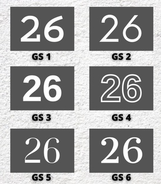 TABLICZKA ADRESOWA ANTRACYT DUŻA 30x20CM NA DOM UV TABLICA NUMER DOMU MAT