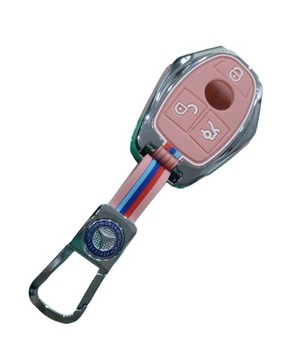 Etui obudowa na kluczyk do Mercedes Pink