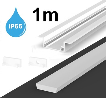 Profil do taśm LED wodoodporny biały IP67 P11-2