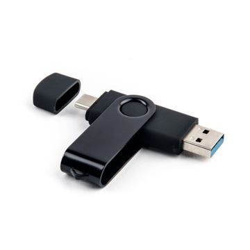 Флэш-накопитель 64 ГБ 3.0 USB-C TYPE C ЧЕРНЫЙ + ГРАВИРОВКА ВАШЕГО ЛОГОТИПА ГАДЖЕТ ДЛЯ КОМПАНИИ
