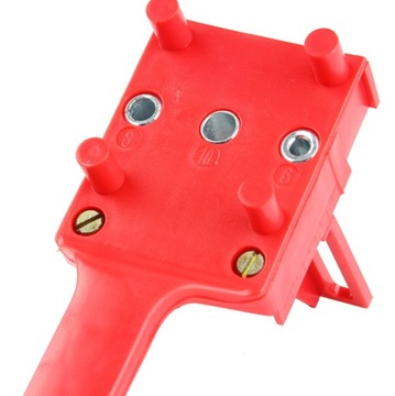 ШАБЛОН ДЛЯ СВЕРЛЕНИЯ ОТВЕРСТИЙ ПОД ПЕТЛИ 15-35мм 5 СВЕРЛ + УЖИН