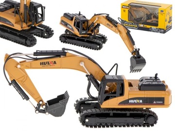 KOPARKA ŁADOWARKA Z ŁYŻKĄ NA GĄSIENICACH MODEL Z METALU H-TOYS 1710 1:50