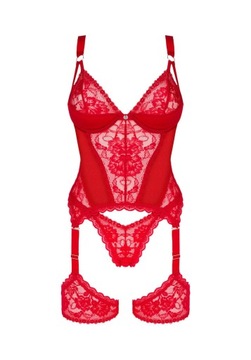 Эксклюзивный сексуальный красный корсет, пикантное подарочное белье Belovya M/L