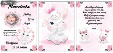 Метрика с фото 3 плакаты молитва A4