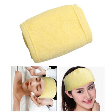 SPA-лента для лица, регулируемая косметическая маска для очищения лица, желтая