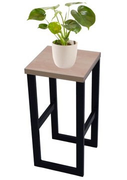 ПОДСТАВКА ДЛЯ ЦВЕТОВ LOFT ЧЕРНАЯ РАЗЛИЧНЫЕ ВИДЫ ПОЛОК ВЫСОТА 63 СМ