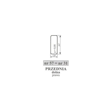 szyba przednia dolna prawa URSUS C-360 LUBSKO