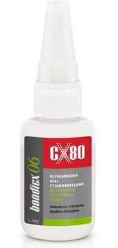 KLEJ CYJANOAKRYLOWY CX80 BONDICX 06 DO GUMY 20g