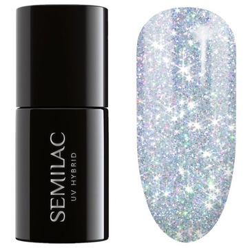 460 SEMILAC LAKIER HYBRYDOWY SILVER FIREWORKS 7ML