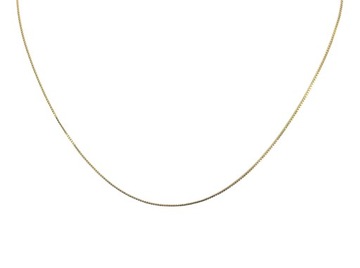 Złoty łańcuszek próba 585 14 karat splot kostka dł. 45 cm nr 450