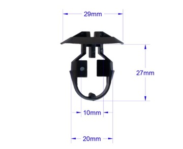 ЗАЖИМЫ ДЛЯ БОКОВЫХ ПОРОГОВ, КОМПЛЕКТ. ДЛЯ MERCEDES C W202 E W210 S W220