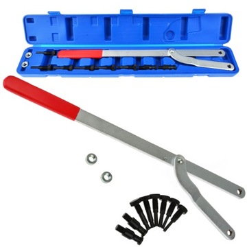 РАЗВОДНОЙ КЛЮЧ GEKO 40-220MM ДЛЯ НАТЯЖНЫХ ШКИВОВ НАБОР ГРМ 11 ЭЛЕМЕНТОВ.