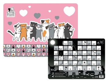 PODKŁAD LAMINOWANY CLEO&FRANK 40x28,5cm + GRA PLAN