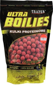 Kulki Traper Ultra Boilies Truskawka 20mm / 1kg