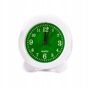 KLASYCZNY MINI BUDZIK KOLOROWY ZEGAR Z ALARMEM 11CM RÓŻNE KOLORY