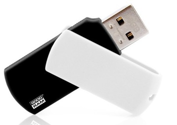 Флэш-накопитель GOODRAM USB 2.0 8 ГБ, черный/белый