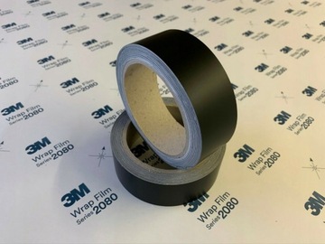 ЛЕНТА 3М ДЛЯ ПОЛОС, ЧЕРНАЯ МАТОВАЯ, ДЕХРОМИРОВАННАЯ 1 м