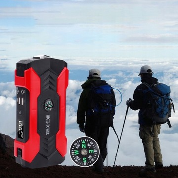 POWERBANK ROZRUSZNIK BOOSTER JUMP STARTER MOCNY Z LATARKĄ LED 28000MAH