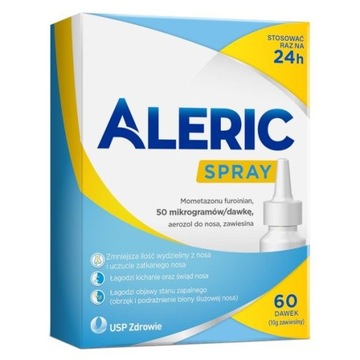 Aleric Spray, aerozol do nosa, 60 dawek