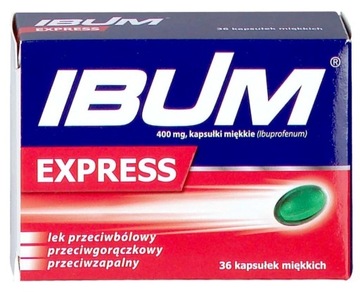 IBUM Express 400 mg ibuprofen gorączka 36 kapsułek