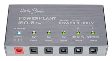Блок питания для пяти гитарных эффектов Harley Benton PowerPlant ISO-5 Pro