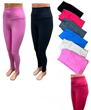 LEGGINSY PRĄŻKOWANE SPODNIE PRĄŻEK GETRY 4XL/5XL