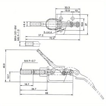 1 шт. Быстрозажимной держатель GH301A LLWL