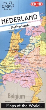 Puzzle Mapa Holandii 1000