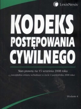 KODEKS POSTĘPOWANIA CYWILNEGO LEXIS NEXIS WYD 4