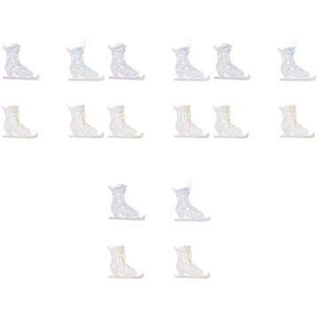 16 Pcs Skating Shoes Shape Pendant Christmas