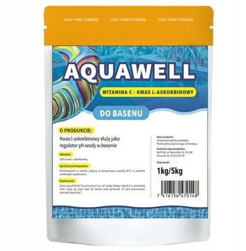 WITAMINA C L-ASKORBINOWY do basenu wody 1kg BASEN