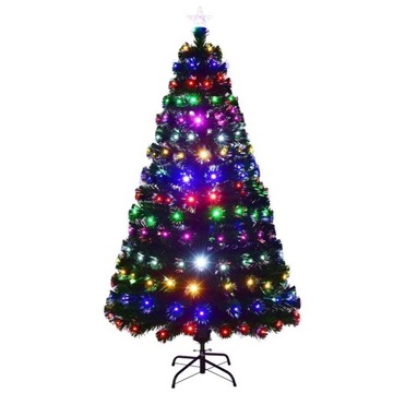 Sztuczna choinka świąteczna 180cm ze światami LED