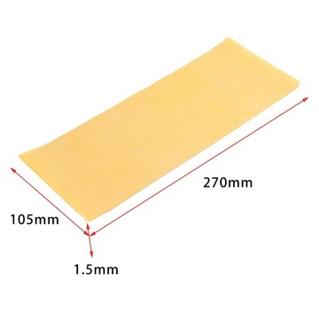 Akcesorium do naprawy podeszwy zewnętrznej do skóry na wysokim obcasie, przezroczyste 270 x 105 x 1,5 mm