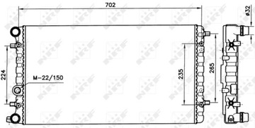 58143 CHLADIČ VODY VW NEW BEETLE 98-
