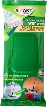 Smart Clean Mokre ściereczki wkłady do mopa mycia podłóg 12 szt