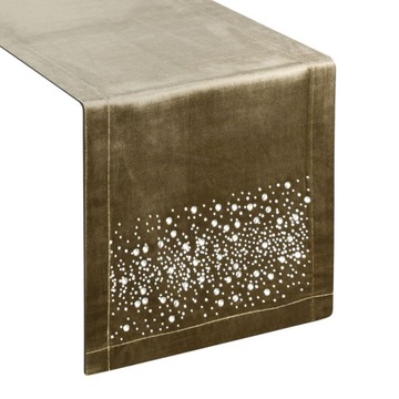 Bieżnik/Obrus stołowy 35X140 ROYAL2,CIEMNOBEŻOWY