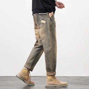 Men's Jeans Baggy Pants Loose Fit Harem Pants For