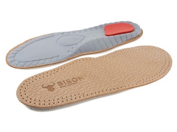 Кожаные стельки, адаптированные к комфорту стопы, размер 40.