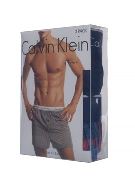 CALVIN KLEIN 2 PACK SLIM FIT BOKSERKI LUŹNE GHU S