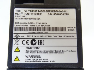 Инвертор Danfoss VLT 2800 1,5 кВт VLT2815PT4B20SBR1