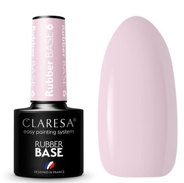 CLARESA RUBBER BASE BAZA KAUCZUKOWA HYBRYDA - 6 BABY BOOMER JASNY RÓŻ