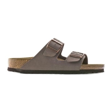 Brązowe Syntetyk Buty Klapki Birkenstock r.43