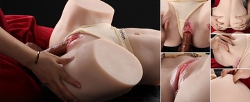 Sztuczna Pochwa Masturbator Męski Sex Wagina Anal REALISTYCZNA PUPA 1:1